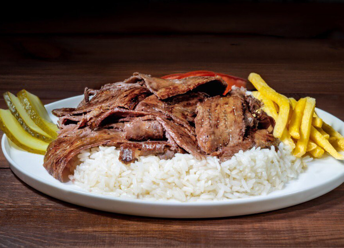 Pilav Üstü Et Döner+Ayran